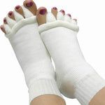 1Pair Foot Massager Socks Finger Separator Massage Sleeping Health Foot