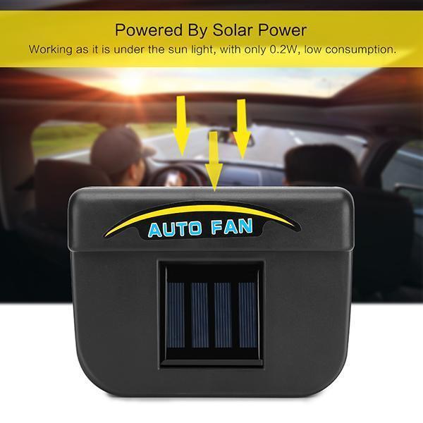 Solar Powered Car Window Windshield Auto Air Vent Cooling Fan-Car Accessories-Romancci.com